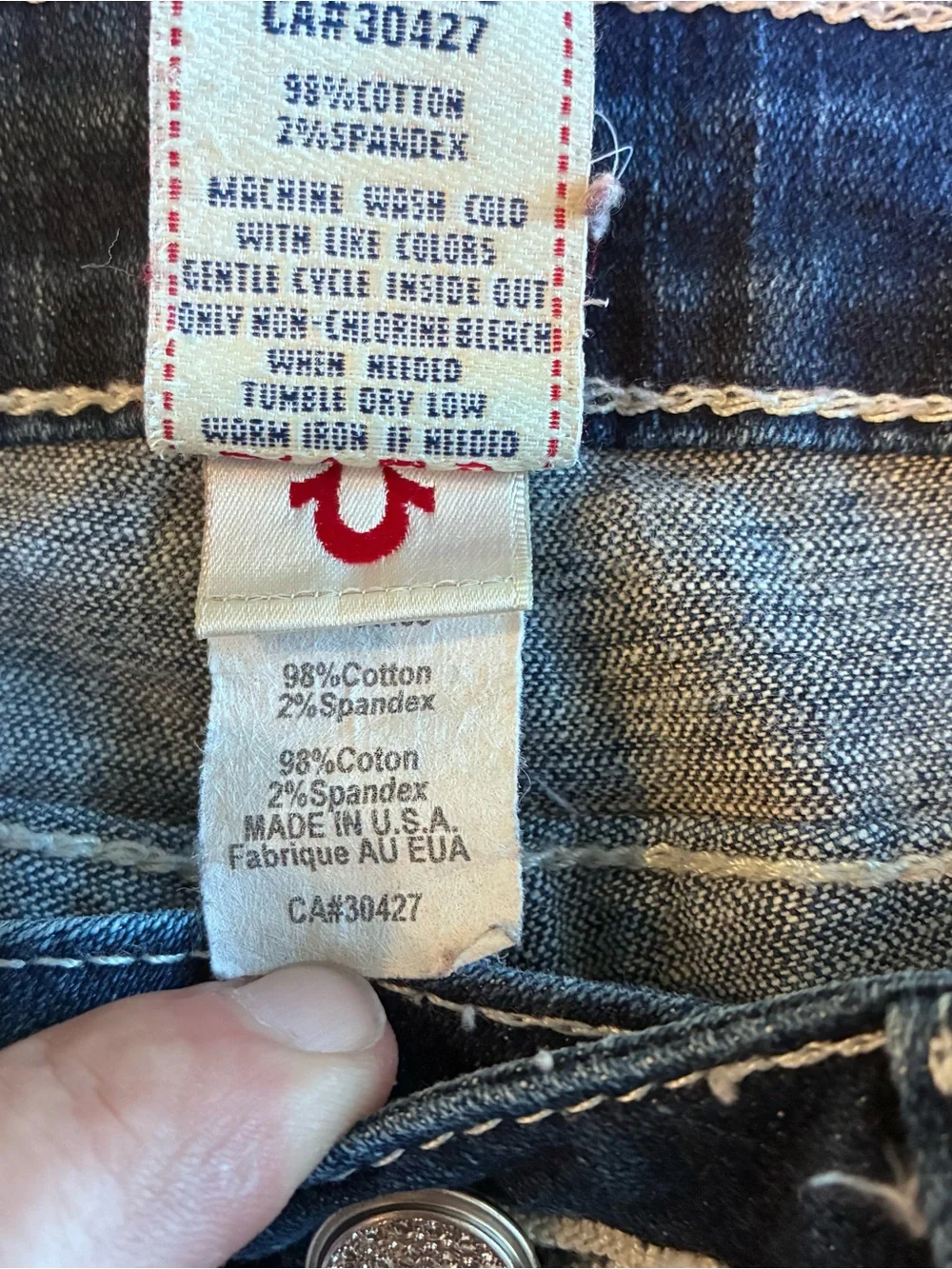 True Religion Men’s Indigo Blue Denim Jeans